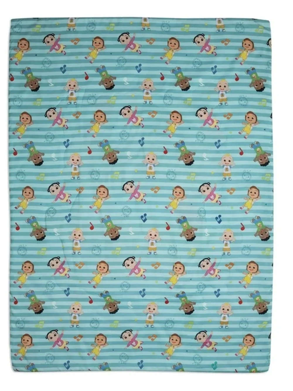 CoComelon 3 Pc Toddler Bed Set with Bonus Tote - You Make My Heart Sing Theme
